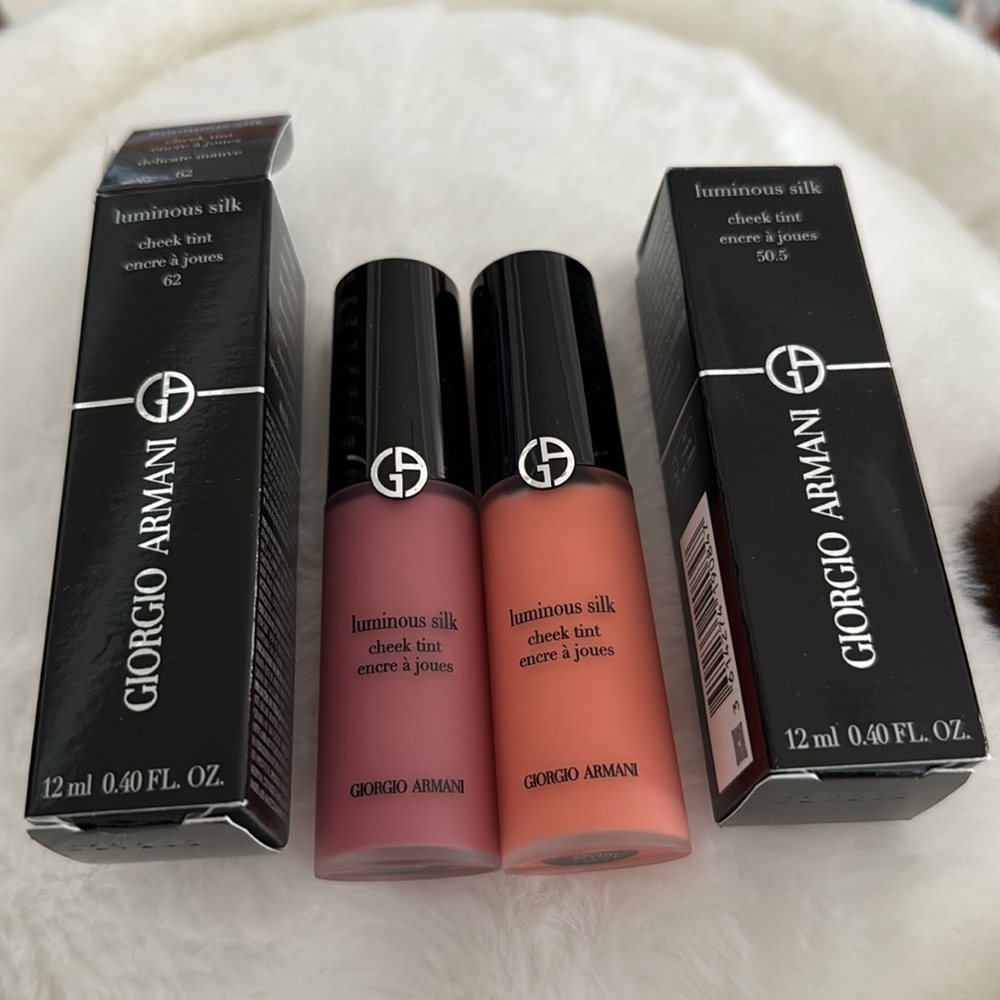 2 x Giorgio Armani Luminous Silk cheek tint 50.5 and 62